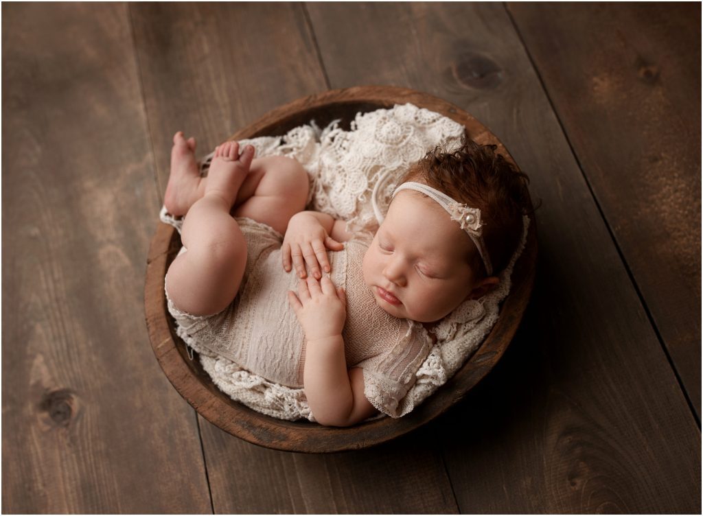 Baby in a bowl | Stansbury Park Newborn Photographer
