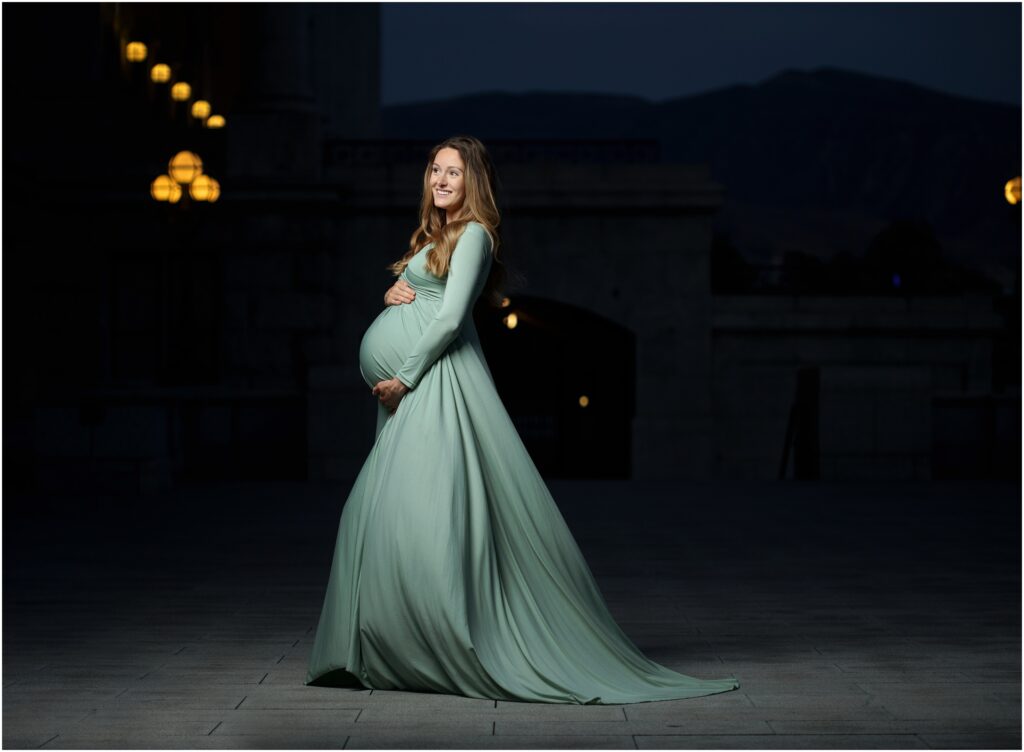 Maternity gown photography